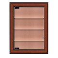 United Visual Products Indoor Enclosed Combo Board, 72"x36", Bronze Frame/Burgundy & Apricot UVCB7236BZ-BURGUN-APRICOT